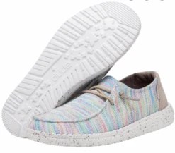 Women's Hey Dude 121920214 Wendy Sox Aurora White Shoe