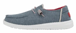 Women's Hey Dude 121415704 Wendy Chambray Braid Indigo Shoe *CLOSEOUT* -Western Cowboy Clothing ScreenShot2022 06 21at6.25.13PM