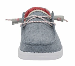 Women's Hey Dude 121415704 Wendy Chambray Braid Indigo Shoe *CLOSEOUT* -Western Cowboy Clothing ScreenShot2022 06 21at6.25.41PM