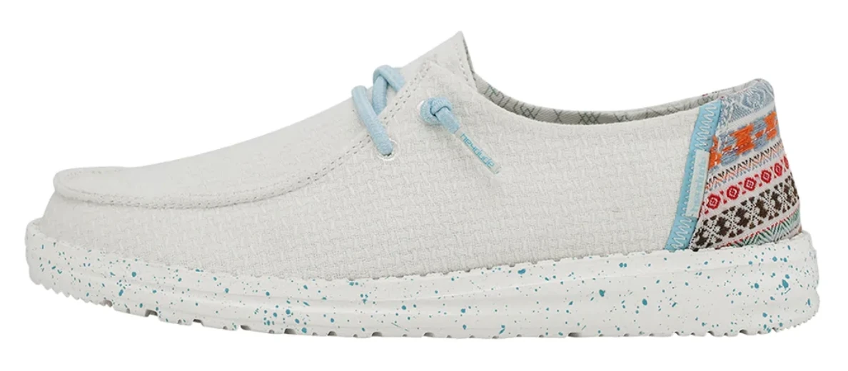 Women's Hey Dude 121410204 Wendy White Aztec Shoe 5 Women's Hey Dude 121410204 Wendy White Aztec Shoe - Image 3