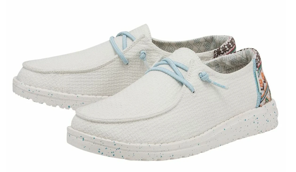 Women's Hey Dude 121410204 Wendy White Aztec Shoe 4 Women's Hey Dude 121410204 Wendy White Aztec Shoe - Image 2