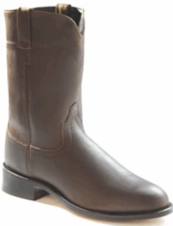 Old West SRM4051 10" Distressed Brown Roper Boot