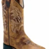 Children's Old West BSC1979 Burnt Tan Wide Square Toe Boot -Western Cowboy Clothing ScreenShot2022 06 22at8.48.46PM