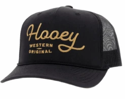Hooey "2160T-BK" "OG" Black W/Gold Stitching Cap