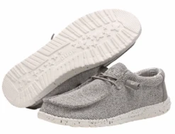 Men's Hey Dude 110353500 Wally Sox Ash Shoe