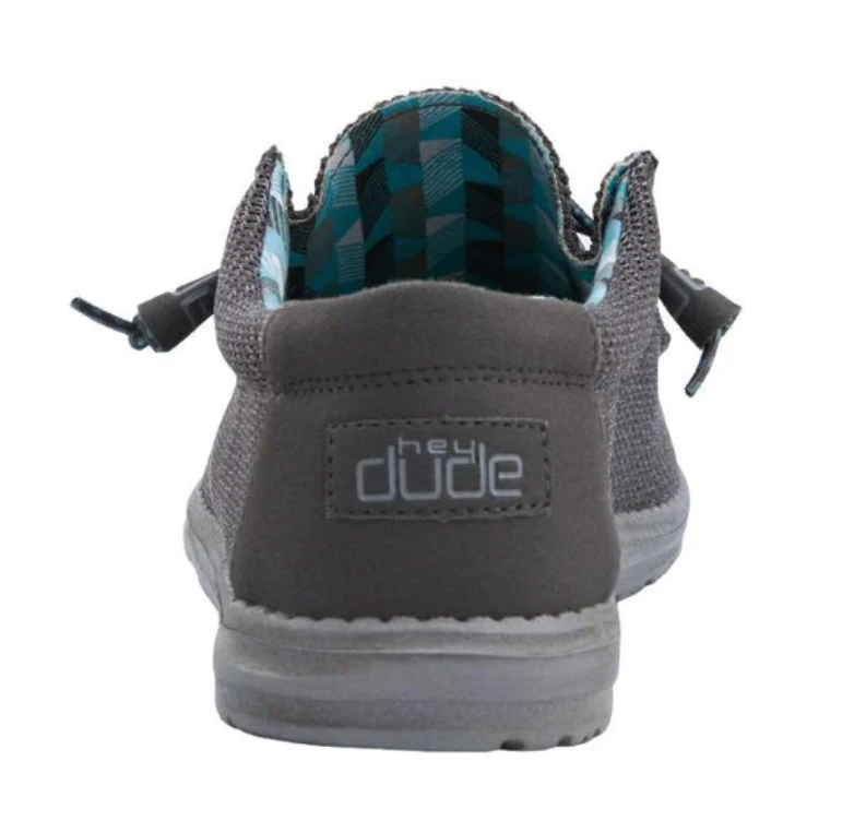 Men's Hey Dude 110354000 Wally Sox Charcoal Shoe 7 Men's Hey Dude 110354000 Wally Sox Charcoal Shoe - Image 5