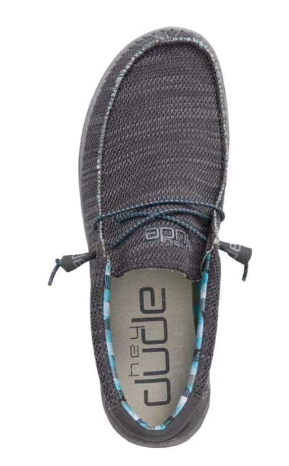 Men's Hey Dude 110354000 Wally Sox Charcoal Shoe 8 Men's Hey Dude 110354000 Wally Sox Charcoal Shoe - Image 6