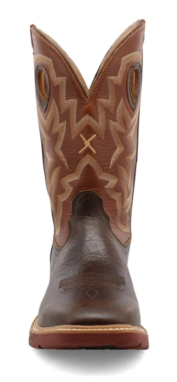 Twisted X MXBW002 Men's 12" Smokey Chocolate & Spice Waterproof Western With CellStretch® Work Boot 6 Twisted X MXBW002 Men's 12" Smokey Chocolate & Spice Waterproof Western With CellStretch® Work Boot - Image 4