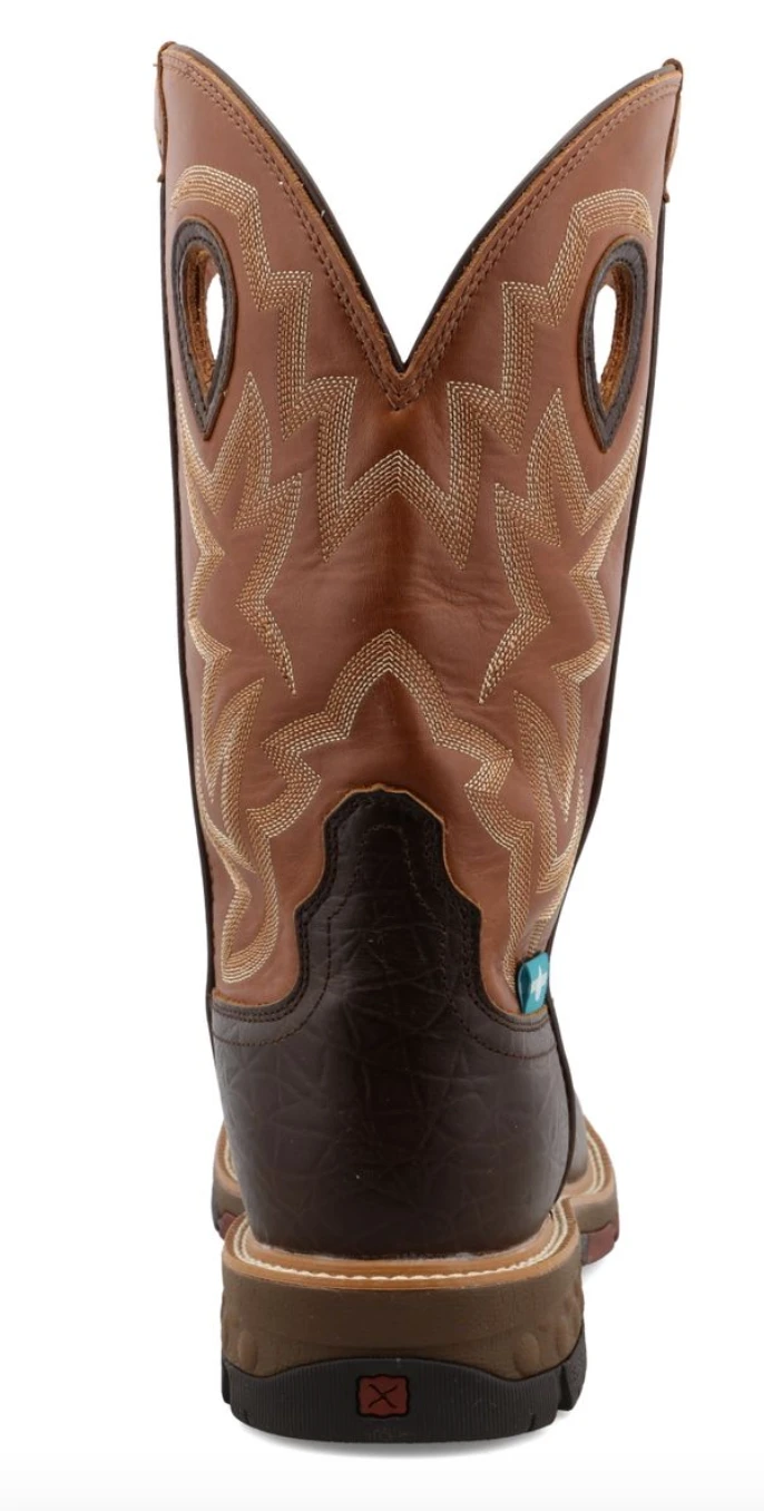 Twisted X MXBW002 Men's 12" Smokey Chocolate & Spice Waterproof Western With CellStretch® Work Boot 7 Twisted X MXBW002 Men's 12" Smokey Chocolate & Spice Waterproof Western With CellStretch® Work Boot - Image 5