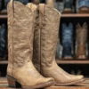 Women's Tanner Mark TML201383 Cognac Calfskin W/Tonal Stitch Pattern Square Toe Boot (SHOP IN-STORES) 2 Women's Tanner Mark TML201383 Cognac Calfskin W/Tonal Stitch Pattern Square Toe Boot (SHOP IN-STORES) -Western Cowboy Clothing ScreenShot2023 03 01at9.31.59PM