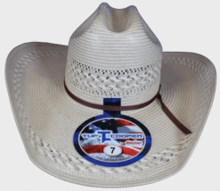 American TC8810RC Rancher Crease Crown 4 1/4" Rancher Crease Brim Drilex Sweatband Straw Hat