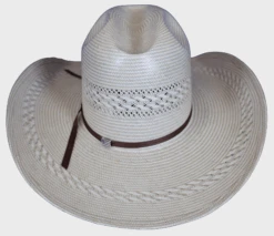 American TC8810 Minnick Crown 4 1/4" Cool Hand Luke Brim Drilex Sweatband Straw Hat -Western Cowboy Clothing ScreenShot2023 04 17at9.51.32AM