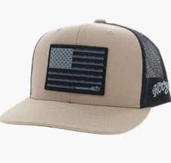Hooey 2210T-TNBK "Liberty Roper" Tan/Black Snap Back Cap