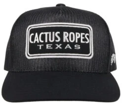 Hooey CR075 "Cactus Ropes" Black/White Patch Cap