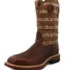 Twisted X MXBAW05 12" Rustic Brown & Lion Tan Square Toe Work Boot With CellStretch