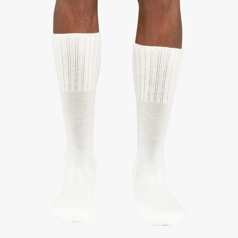 Thorlo TWW-11 & 13's White Western Boot Moderate Cushion Mid-Calf Socks (USA MADE) 4 Thorlo TWW-11 & 13's White Western Boot Moderate Cushion Mid-Calf Socks (USA MADE) - Image 2