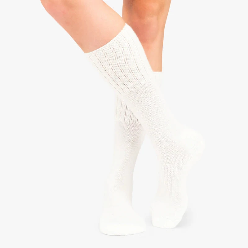 Thorlo TWW-11 & 13's White Western Boot Moderate Cushion Mid-Calf Socks (USA MADE) 7 Thorlo TWW-11 & 13's White Western Boot Moderate Cushion Mid-Calf Socks (USA MADE) - Image 5