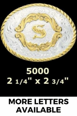 Montana Silversmiths 5000 Initial Buckles