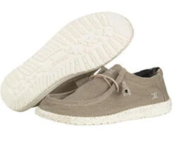 Men's Hey Dude 110380500 Wally Stretch Beige Shoe