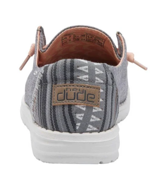 Women's Hey Dude 121413238 Wendy Boho Grey Shoe 6 Women's Hey Dude 121413238 Wendy Boho Grey Shoe - Image 4