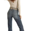Women' S Panhandle Rock & Roll WH-1684 Juniors High Rise Light Wash Bootcut Jean -Western Cowboy Clothing WH 1684 B