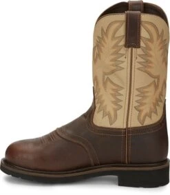 Justin SE4661 Men's Superintendent Steel Toe Work Boot -Western Cowboy Clothing WK4661 617x563 Instep