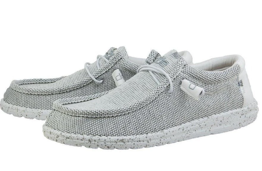 Men's Hey Dude 110350703 Wally Sox Classic Stone White 4 Men's Hey Dude 110350703 Wally Sox Classic Stone White - Image 2