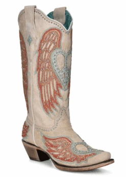 Corral Boots Women's Corral A4236 13" Heart & Wings Snip Toe (SHOP IN-STORES TOO) 11 Corral Boots Women's Corral A4236 13" Heart & Wings Snip Toe (SHOP IN-STORES TOO) -Western Cowboy Clothing a4236