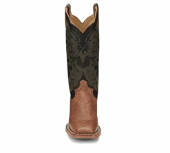 Women's Justin JE701 12” Cognac Smooth Ostrich Medium Square Toe (Limited Edition) SALE BOOT -Western Cowboy Clothing a6 8bda91cb 3980 4ab9 acf5 f6c2e42858d2