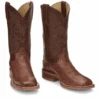 Women's Justin JE703 11” Antique Brown Smooth Ostrich Wide Square Toe (Limited Edition) SALE BOOT -Western Cowboy Clothing b1 b6e35688 b2c3 4730 9ff2 bb5742d7a362