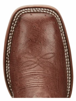 Women's Justin JE703 11” Antique Brown Smooth Ostrich Wide Square Toe (Limited Edition) SALE BOOT -Western Cowboy Clothing b3 d7e977fc c200 4212 b0b5 200325aa7633
