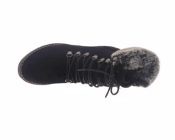 Corkys 80-9951-BLCK FOX BAY Black Wedge Fur Boot -Western Cowboy Clothing c6