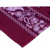Burgundy Large Bandana -Western Cowboy Clothing darkred