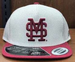 Hooey 7253T-GY MISSISSIPPI STATE BASEBALL LOGO GREY CAP