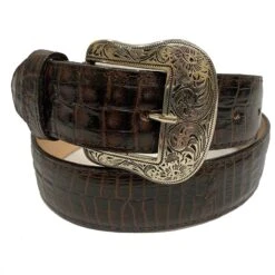 Cowtown H6084 Brown Gator Print Belt
