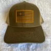 Duck Flag Leather Patch HW-DFP-OB Olive Green/Khaki Snap Back Trucker Cap 1 Duck Flag Leather Patch HW-DFP-OB Olive Green/Khaki Snap Back Trucker Cap -Western Cowboy Clothing image 1d38a299 dd09 4205 bfe8 0510bcdc1bd2