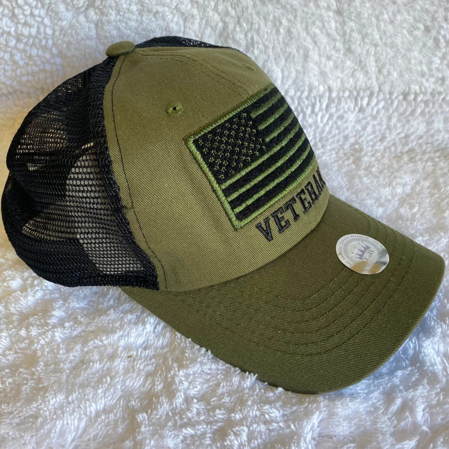 Green Veteran Cap 4 Green Veteran Cap - Image 2