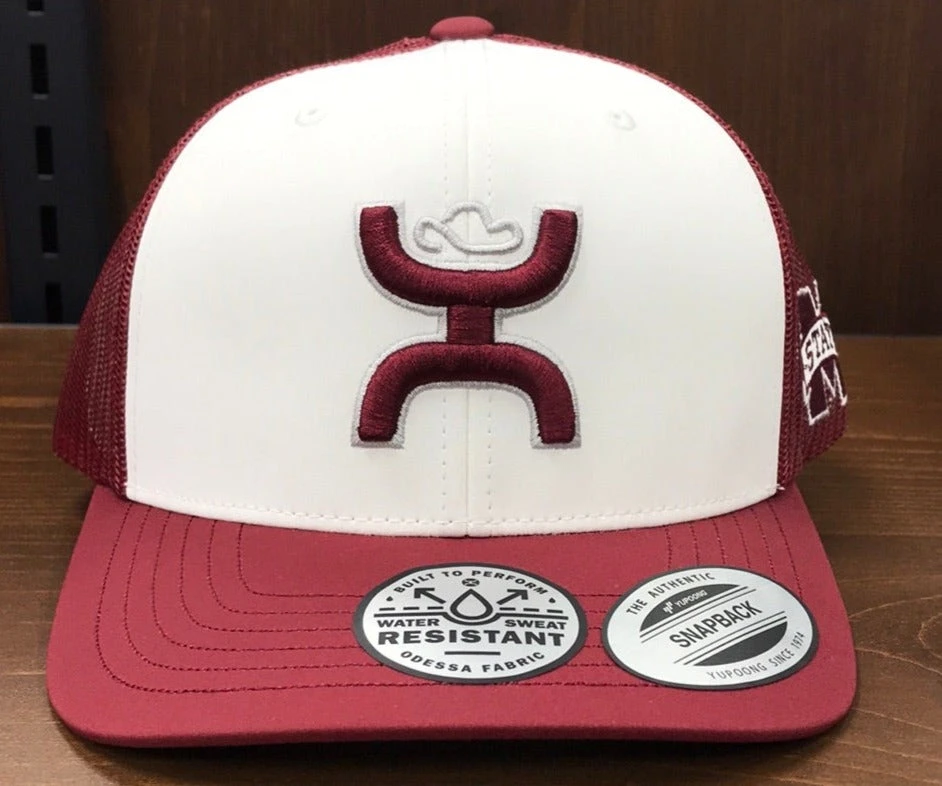 Hooey 7250T-WHMA MISSISSIPPI STATE HOOEY LOGO CAP MAROON/WHITE 3 Hooey 7250T-WHMA MISSISSIPPI STATE HOOEY LOGO CAP MAROON/WHITE