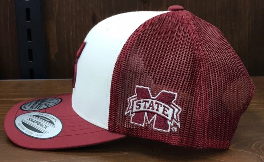 Hooey 7250T-WHMA MISSISSIPPI STATE HOOEY LOGO CAP MAROON/WHITE 4 Hooey 7250T-WHMA MISSISSIPPI STATE HOOEY LOGO CAP MAROON/WHITE - Image 2