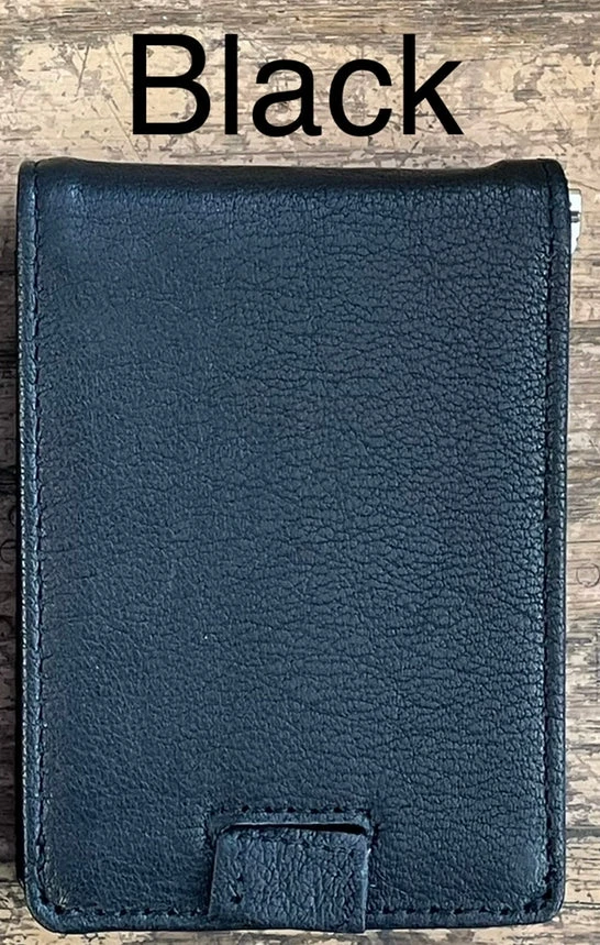 Top Notch Accessories 802BK Black Full Grain Leather Money Clip 4 Top Notch Accessories 802BK Black Full Grain Leather Money Clip - Image 2