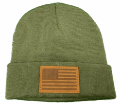 AMERICAN FLAG LEATHER PATCH HW-LAB-OB BOGGIN