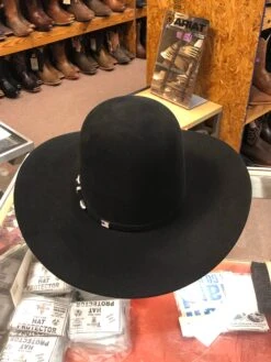 American Hat 15X Black Open Crown Felt Hat LAST ONE Size 6 3/4 -Western Cowboy Clothing image c3374417 09be 46bb a42d a1dd567d672a