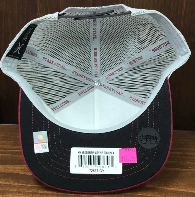 Hooey 7253T-GY MISSISSIPPI STATE BASEBALL LOGO GREY CAP 5 Hooey 7253T-GY MISSISSIPPI STATE BASEBALL LOGO GREY CAP - Image 3