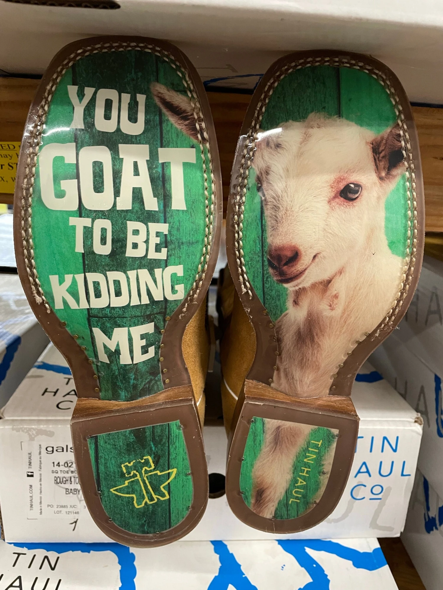 Women's Tin Haul 14-021-0077-1390 ROUGHOUT SUEDE Wide Square Toe. Use Code TINHAUL20 To Save $20 OFF. 4 Women's Tin Haul 14-021-0077-1390 ROUGHOUT SUEDE Wide Square Toe. Use Code TINHAUL20 To Save $20 OFF. - Image 2