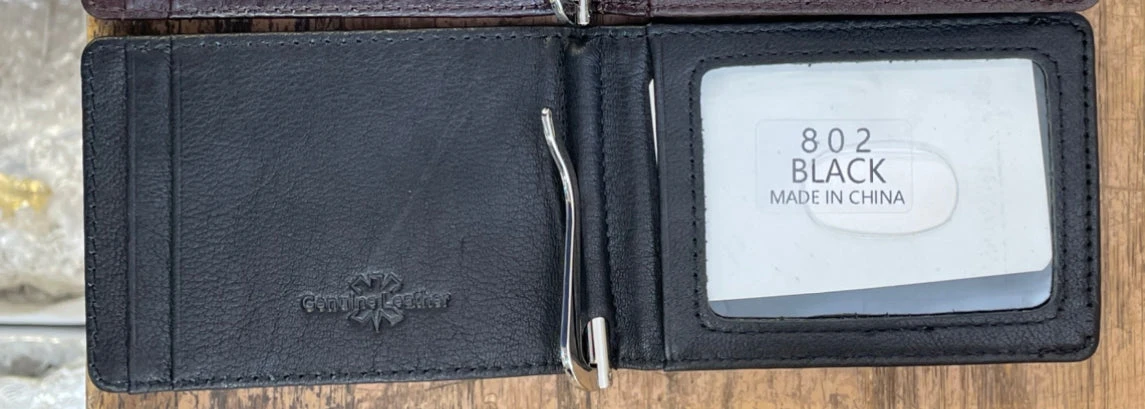 Top Notch Accessories 802BK Black Full Grain Leather Money Clip 5 Top Notch Accessories 802BK Black Full Grain Leather Money Clip - Image 3