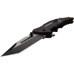USMC M-A1058BK BLACK SPRING ASSISTED KNIFE 11 USMC M-A1058BK BLACK SPRING ASSISTED KNIFE -Western Cowboy Clothing m a1058bk 05angle chno7tqzrmrbujpt