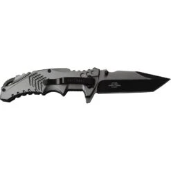 USMC M-A1058GY GREY SPRING ASSISTED KNIFE -Western Cowboy Clothing m a1058gy 02back wvtg243cnqubebrt