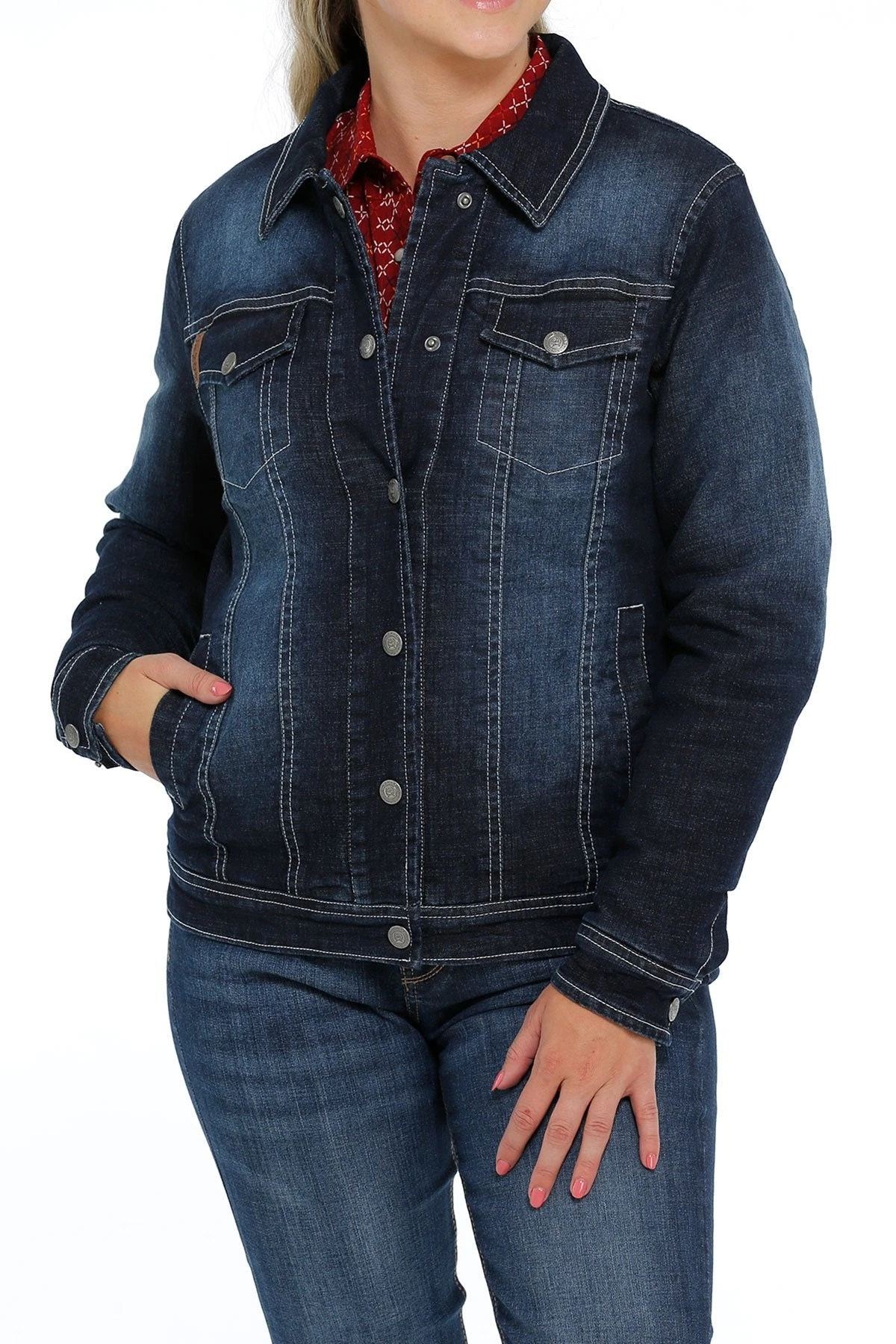Women's Cinch MAJ9878004 Indigo Denim Trucker Jacket (SHOP IN-STORES TOO) 6 Women's Cinch MAJ9878004 Indigo Denim Trucker Jacket (SHOP IN-STORES TOO) - Image 5