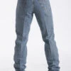 Men's Cinch MB90532001 Bronze Label Medium Stonewash Jean (SHOP IN-STORE TOO) -Western Cowboy Clothing mb90532001 back 1464 detail