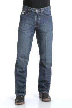 Men's Cinch MB92834013 White Label Relaxed Fit Dark Stonewash Jean (SHOP IN-STORE TOO) 7 Men's Cinch MB92834013 White Label Relaxed Fit Dark Stonewash Jean (SHOP IN-STORE TOO) -Western Cowboy Clothing mb92834013 1338 detail